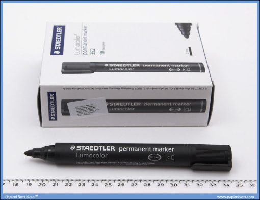 Marker crni okrugli vrh, Staedtler