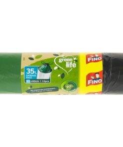 Kese FINO 35L GREEN LIFE sa učkurom 53x60cm 1/15