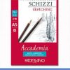 Slikarski blok za ugljen i grafit  SCHIZZI A5 bez spirale 148x210mm 50L 120gr FABRIANO