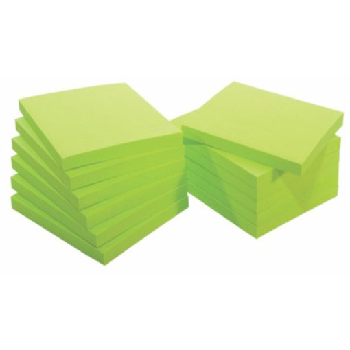 STICKY NOTES samolepljivi blokčić 75x75mm NEON ZELENI, Info Notes - Image 3