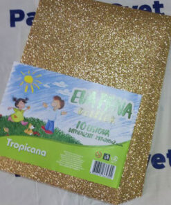Alternative view of Pena karton A4 EVA GLITTER ZLATNI 1/10, Tropicana