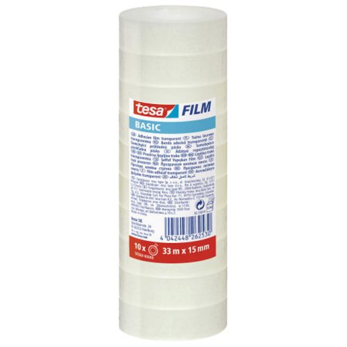 Paket Selotejp Traka lepljiva 15mm/33m Basic 58568 providna 1/10, Tesa