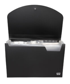 Arhiv mapa Fascikla A4 sa 12 pregrada transparent CRNA
