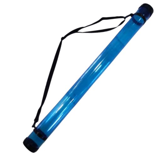 Futrola - Tuba za crteže PLAVA TRANSPARENT 93cm Φ7.6cm - Image 2