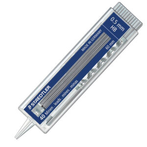 Mine grafitne VELIKE 0.5mm HB 1/40 60mm, Staedtler