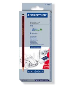 Alternative view of Grafitne olovke TRADITION set 1/6 Sketching Pencil set 110, Staedtler