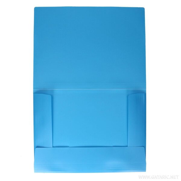 Fascikla PVC NEON Plava A3 sa gumom, TTO