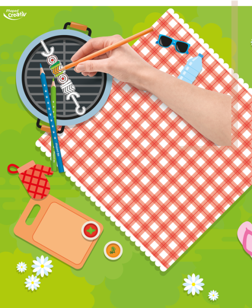 Creativ Color Play -Design my barbecue- piknik set 4+, Maped - Image 6