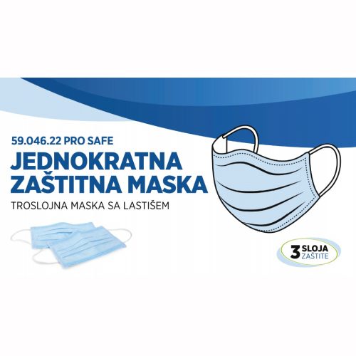 Jednokratna zaštitna maska Pro Safe 50kom