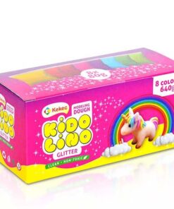 Plastelin KIDOLINO Glitter 1/8 640gr Kekec