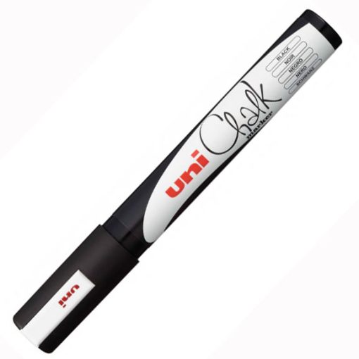 Marker 1.8-2.5mm CRNA tečna kreda UNI CHALK