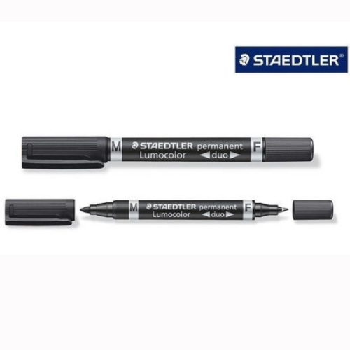 Marker sa 2 vrha Crni Staedtler