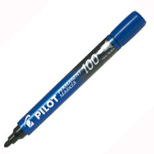 Permanentni marker PLAVI okrugli vrh 100 Pilot