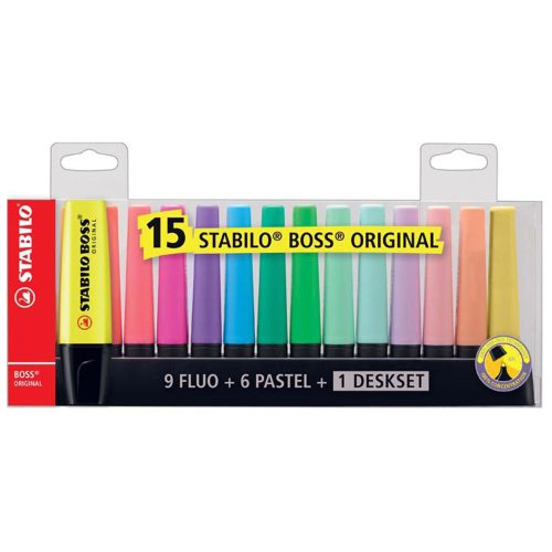 Stabilo Boss Signir 1/15 stoni set tekst markera