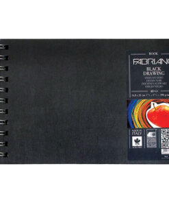 BLACK drawing book 14,8x21cm 40L 190g Murillo NERO Fabriano