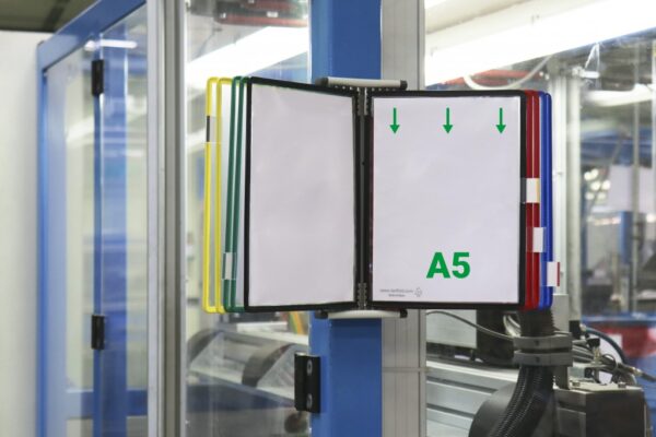 Stalak zidni čelični sa 10 ramova A5 Tarifold