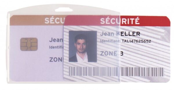 Držač za ID kartice PP, 64x96mm, dupli clear 1/10 Tarifold
