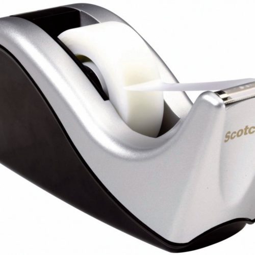 Stalak za lepljivu traku Scotch C60ST + 1x Magic tape srebrno-crno