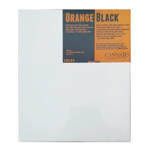 Slikarsko platno OrangeBlack 18x24cm, Canvars-507959