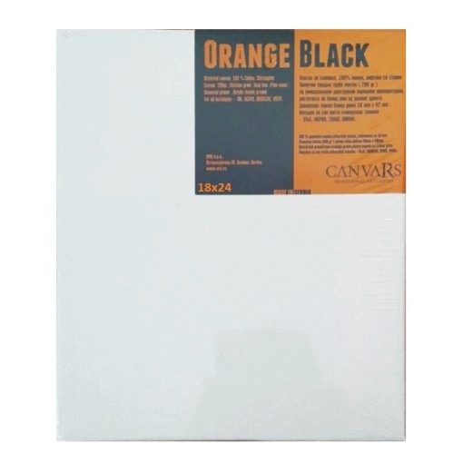 Slikarsko platno OrangeBlack 18x24cm, Canvars-507959