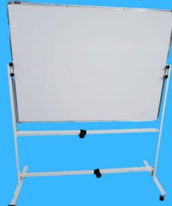 Bela tabla magnetna sa Pokretno-okretna postoljem 100x150cm