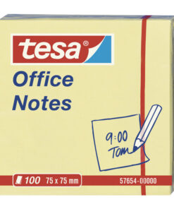 Sticky notes 75x75mm ŽUTI Office notes 57654 Tesa