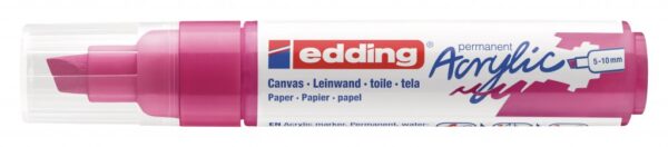 Akrilni marker E-5000 broad 5-10mm kosi vrh magenta Edding