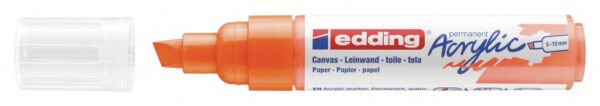 Akrilni marker E-5000 broad 5-10mm kosi vrh neon narandžasta Edding