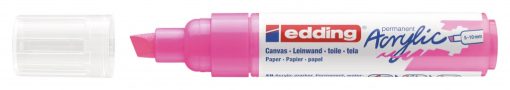 Akrilni marker E-5000 broad 5-10mm kosi vrh neon roze Edding