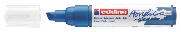Akrilni marker E-5000 broad 5-10mm kosi vrh plava Edding