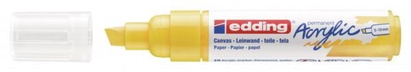 Akrilni marker E-5000 broad 5-10mm kosi vrh žuta Edding