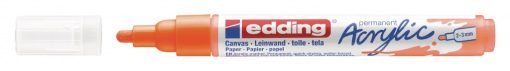 Akrilni marker E-5100 medium 2-3mm obli vrh neon narandžasta Edding