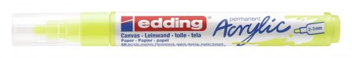 Akrilni marker E-5100 medium 2-3mm obli vrh neon žuta Edding