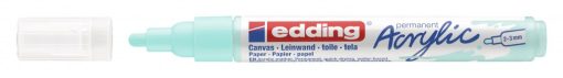 Akrilni marker E-5100 medium 2-3mm obli vrh svetlo plava Edding
