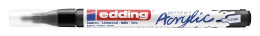 Akrilni marker E-5300 fine 1-2mm obli vrh crna Edding