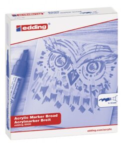 Akrilni marker E-5000 broad 5-10mm kosi vrh magenta Edding