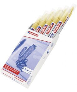 Akrilni marker E-5100 medium 2-3mm obli vrh nežno žuta Edding