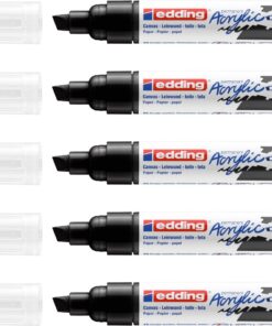 Akrilni marker E-5000 broad 5-10mm kosi vrh crna Edding