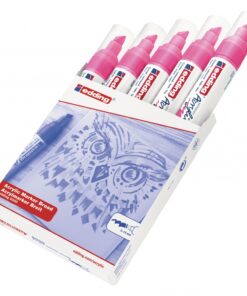 Akrilni marker E-5000 broad 5-10mm kosi vrh neon roze Edding
