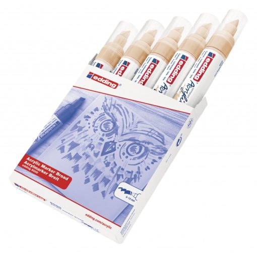 Akrilni marker E-5000 broad 5-10mm kosi vrh oker Edding