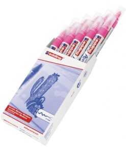 Akrilni marker E-5100 medium 2-3mm obli vrh neon roze Edding