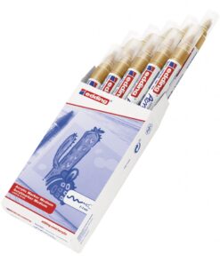 Akrilni marker E-5100 medium 2-3mm obli vrh zlatna Edding