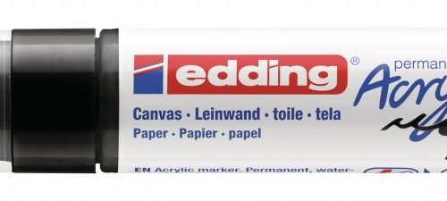 Akrilni marker E-5000 broad 5-10mm kosi vrh crna Edding