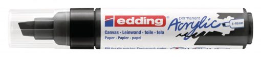 Akrilni marker E-5000 broad 5-10mm kosi vrh crna Edding