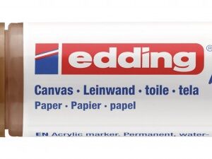 Akrilni marker E-5000 broad 5-10mm kosi vrh braon Edding