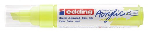 Akrilni marker E-5000 broad 5-10mm kosi vrh neon žuta Edding