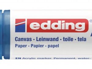 Akrilni marker E-5000 broad 5-10mm kosi vrh plava Edding