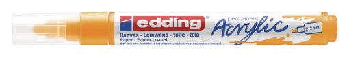 Akrilni marker E-5100 medium 2-3mm obli vrh jarko žuta Edding