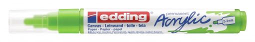 Akrilni marker E-5100 medium 2-3mm obli vrh limun zelena Edding