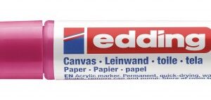 Akrilni marker E-5100 medium 2-3mm obli vrh magenta Edding